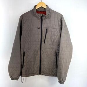LL Bean Gray Pertex Microlight Quilted Jacket Mens Medium Regular